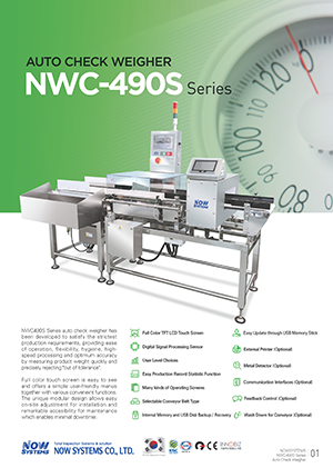 190214 Product Leaflet NWC490S Sereis Check Weigher Page 1